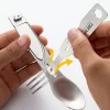 Tonife MealBud MT3001 Portable Tableware Knife Fork Spoon for Home School Outdoor