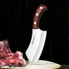 Tonife Meat Cleaver Butcher Knife TSK1011 5Cr15MoV Blade Pakkawood Handle for Kitchen Restaurant