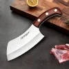 Tonife Meat Cleaver Butcher Knife TSK1011 5Cr15MoV Blade Pakkawood Handle for Kitchen Restaurant