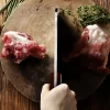 Tonife Meat Cleaver Butcher Knife TSK1011 5Cr15MoV Blade Pakkawood Handle for Kitchen Restaurant