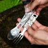 Tonife MealBud MT3001 Portable Tableware Knife Fork Spoon for Home School Outdoor