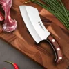 Tonife Meat Cleaver Butcher Knife TSK1011 5Cr15MoV Blade Pakkawood Handle for Kitchen Restaurant