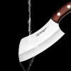 Tonife Meat Cleaver Butcher Knife TSK1011 5Cr15MoV Blade Pakkawood Handle for Kitchen Restaurant