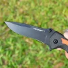 Tonife Monarch Butterfly CKT6132 7Cr17MoV Blade TPR & PP Handle for Outdoor Camping
