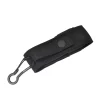 Harnds AK4010 Nylon Sheath with Carabiner Knife Holder with Belt Clip Elastic Side Panels Black Knife Bag Multi Tool Holster Knife Sheaths