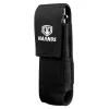 Harnds AK4010 Nylon Sheath with Carabiner Knife Holder with Belt Clip Elastic Side Panels Black Knife Bag Multi Tool Holster Knife Sheaths