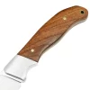 Tonife HKT4003 Farmer ‎5Cr15MoV Blade Rosewood Handle Outdoor Knife with Holster Full Tang Fixed Blade Knife