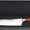 Tonife TSK2001 8-Inch Chef Knife with 7Cr17MoV High Carbon Stainless Steel Kitchen Knife with Natural Rosewood Handle