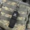 Harnds AK4010 Nylon Sheath with Carabiner Knife Holder with Belt Clip Elastic Side Panels Black Knife Bag Multi Tool Holster Knife Sheaths