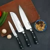 Tonife KK5002 Kitchen Knife Set High Carbon Stainless Steel Cooking Knife Chef's Knife+Santoku Knife+Fruit Knife