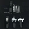 Harnds AK4010 Nylon Sheath with Carabiner Knife Holder with Belt Clip Elastic Side Panels Black Knife Bag Multi Tool Holster Knife Sheaths
