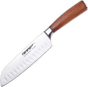 TONIFE TSK2002 Chef's Knife Kitchen Knife High Sharp Blade Chef Santoku Knife with Natural Rosewood Handle