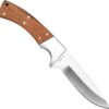 Tonife HKT4002 NorthStar Full Tang Fixed Blade Hunting Knife with Natural Rosewood Handle and Nylon Sheath
