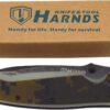 Harnds CK7201 Disguiser Pocket Knife with Black Stonewash Tactical Folding Knife with 9Cr18MoV Steel Blade Camo G10 and 2Cr13 Handle Framelock