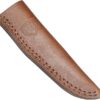 Harnds Cheetah HK3118 Fixed Blade Knife with 8Cr14MoV Steel Blade Zebra Wood Handle Leather Sheath
