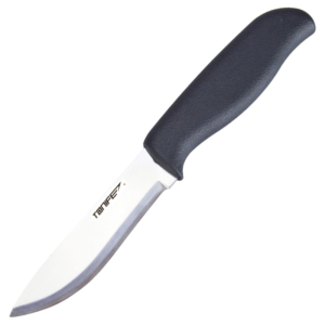 Tonife HKT4103 Outdoor Knife with 5Cr15MoV Stainless Steel Blade Peeling Knife with PP+TPR Handle & Nylon Sheath