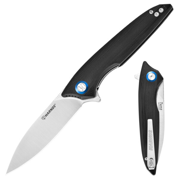 Harnds CK9175 Folding Pocket Knife, Camping Knife, Survival Knife, Men's Folding Knife, Suitable for Daily Life and Outdoor Hiking, Fishing
