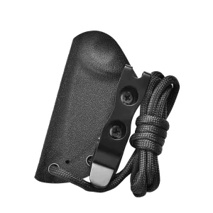 Tonife Kydex Sheath for Runer HKT2021 Series with Pocket Clip and a 1-Meter-Long Parachute Cord