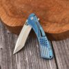 Klecker TG-14 Slice Flipper Tanto Folding Knife with Sandvik 12C27 Blade and Stainless Steel Handle