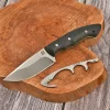 Klecker DK-151 Abiqua Hunter Fixed Blade Knife, 7Cr17 Blade, Glass Filled Nylon Handle with Gut Hook and Kydex Sheath