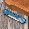 Klecker TG-14 Slice Flipper Tanto Folding Knife with Sandvik 12C27 Blade and Stainless Steel Handle