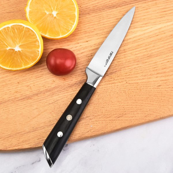 Tonife KK1001 Paring Knife,Peeling Knife with Pakkawood Handle,3.5 Inch Kitchen Knife for Fruit and Vegetable