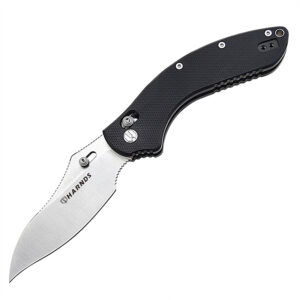 Harnds Beak CK3502 Folding Knife with Sandvik Steel Blade G10 Handle Camping Pocket Knife with Two-position Pocket Clip