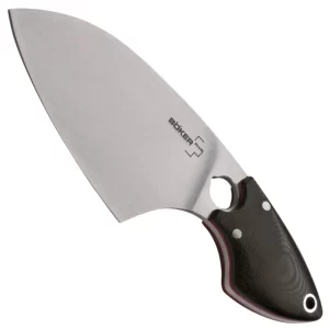 Boker Plus SanYouGo 03BO050 Fixed Blade Knife with Sandvik 12C27 Blade and G10 Handle Kitchen Knife for Daily Life and Outdoor Hiking, Fishing