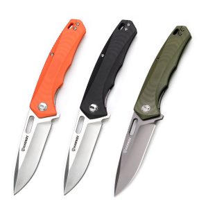 Harnds CK6118 Castor Folding Knife with Aus-8 Japanese Steel Blade G10 Handle