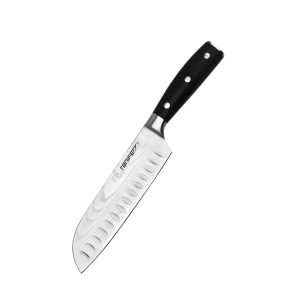 Tonife KK3002 Santoku Chef's Knife 5Cr15MoV High Carbon Stainless Steel Kitchen Knife Long-term Use and Maintenance Corrosion-Resistant Long-Lasting Sharpness