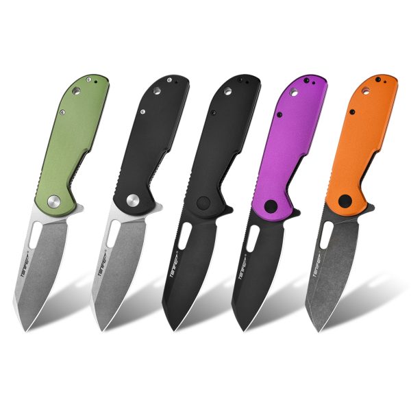 103 TONIFE CKT9185 Galaxy EDC Folding Pocket Knife with D2 Steel Blade and Aluminum Alloy Handle, Compact Outdoor Tool for Camping and Everyday Carry