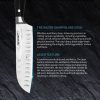 Tonife KK3002 Santoku Chef's Knife 5Cr15MoV High Carbon Stainless Steel Kitchen Knife Long-term Use and Maintenance Corrosion-Resistant Long-Lasting Sharpness