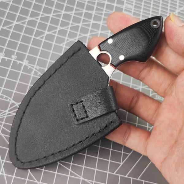 4 Boker Plus SanYouGo 03BO050 Fixed Blade Knife with High-Quality Stainless Steel Blade and G10 Handle Kitchen Knife for Daily Life and Outdoor Hiking, Fishing