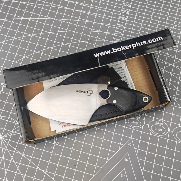 5 Boker Plus SanYouGo 03BO050 Fixed Blade Knife with High-Quality Stainless Steel Blade and G10 Handle Kitchen Knife for Daily Life and Outdoor Hiking, Fishing