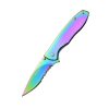 Boker Magnum Rainbow II Frame Lock Folding Knife with Half-serrated Blade for Camping, Hiking and Outdoor Survival