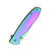 Boker Magnum Rainbow II Frame Lock Folding Knife with Half-serrated Blade for Camping, Hiking and Outdoor Survival