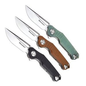Harnds CK9178 Time Sharp Pocket Knife One-Handed Outdoor Survival Knife with 14C28N Blade and G10 Handle