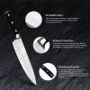 Tonife KK3001 Chef's Knife High Carbon Stainless Steel Kitchen Knife Long-term Use and Maintenance Corrosion-Resistant Long-Lasting