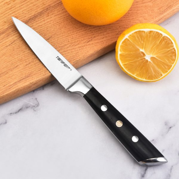 主图1 Tonife KK1001 Paring Knife,Peeling Knife with Pakkawood Handle,3.5 Inch Kitchen Knife for Fruit and Vegetable