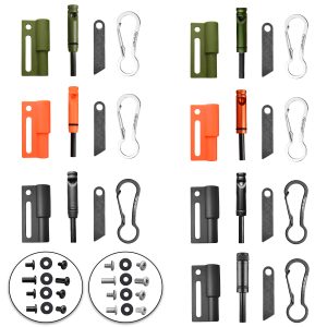全部 Tonife MT4202 Multifunctional Outdoor Survival Companion with Whistle, Flashlight, Fire Starter Mountable on the Sheath, Ideal for Camping, Hiking, and Picnics