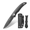 Tonife HKT2019 Nova 2.68'' Blade Mini Neck Knife Knife Full Tang Fixed Blade Knife with Kydex Sheath and Adjustable Paracord Lanyard for Camping Outdoor Survival Knife
