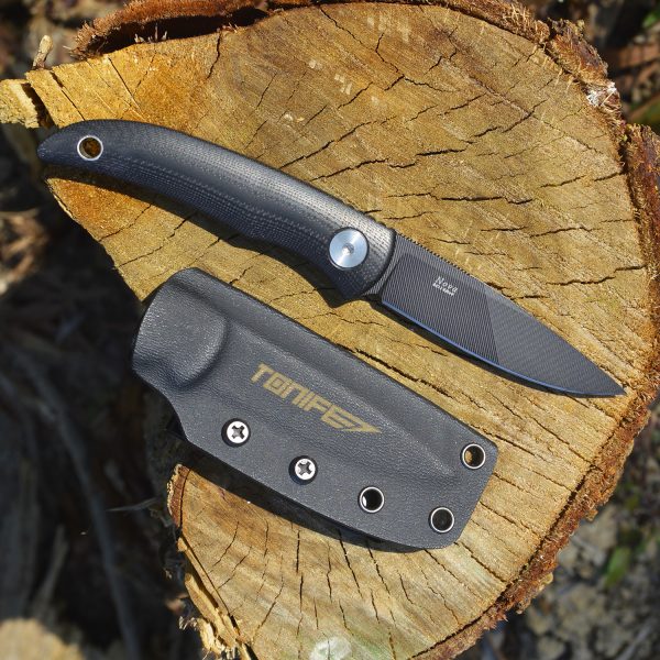 Tonife HKT2019 Nova 2.68'' Blade Mini Neck Knife Knife Full Tang Fixed Blade Knife with Kydex Sheath and Adjustable Paracord Lanyard for Camping Outdoor Survival Knife