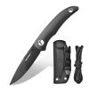 Tonife HKT2019 Nova 2.68'' Blade Mini Neck Knife Knife Full Tang Fixed Blade Knife with Kydex Sheath and Adjustable Paracord Lanyard for Camping Outdoor Survival Knife