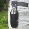 Harnds AK4013 Top-grain Leather Tool Holster Belt Pouch, Utility Tool Holder for Pruners, Knives, Scissors & Hand Tools, Waist Carry Organizer for Gardening, Electrical Work & Outdoor Use
