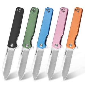 Tonife Phantasm Outdoor Folding Knife with 8Cr14MoV Blade and Aluminum Alloy Handle, EDC Pocket Tool for Camping, Hiking, and Survival