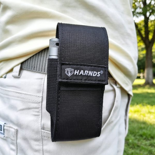 Harnds AK4011-UV Tool Holster, High-Grade Heavy‑Duty Ballistic Nylon Utility Belt Pouch, Waist Tool Holder for Knives, Pliers and Hand Tools, Outdoor Carry Organizer