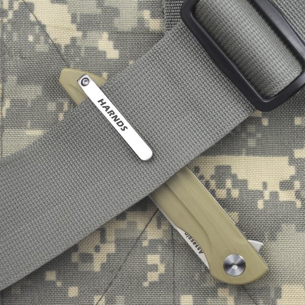 Harnds Pocket Clip for EDC Knife (Original Accessory for CK9171 Assassin with a Single Screw Hole)